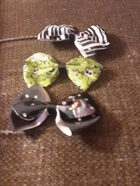 Kids Bow Hair Clips - Nightmare Before Christmas